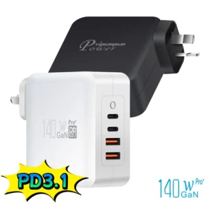 PD140CCAA 140 Вт GaN PD3.1 USB-C зарядное устройство для MacBook Pro и ноутбуков высокой мощности